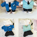 Miniatyrbild 2 av 5: Dockkläder för 20cm Idol Dolls Tillbehör Plysch Dollkläder Grön One Size