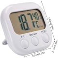 Miniatyrbillede 5 af 5: 1 X Digital LCD Termometer Utomhus Hygrometer Luftfuktighet Cl