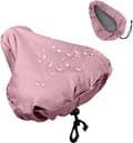 Waterproof bicycle saddle cover - universal - pink - 24x27 cm, laptop compartment, holiday