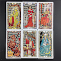 Pikkukuva 4 / 5: Uusi kultainen jugend-tarot-korttipakka ja opaskirja, juhlakorttipeli, kohtalon ennustuskortti, 44 kpl, Ts05 zdq