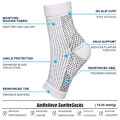 Miniatyrbilde 4 av 4: Lugna strumpor Neuropati Kompression Ankel Arch Support Skydd Smärtlindrande strumpor Svart Gul L XL