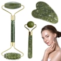 Pikkukuva 1 / 5: Komplett Jade roller -set / Kasvohieronta / Jaderoller -setti Grön Green