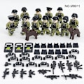 Miniatyrbillede 2 af 5: Militærserie Byggelegetøj 12 Minifigurer