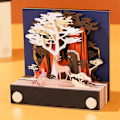 Miniatyrbillede 4 af 5: Bordskalender 2024 3D Paper Art Memo Pad