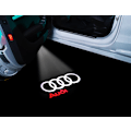 Miniatyrbillede 5 af 5: 2x LED-kompatible Audi Dørlys Logoprojektorer Lysstyring