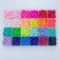 Miniatyrbilde 4 av 5: 4800st Flat Clay Beads Set Runde Polymer Clay Beads for DIY Smykker Som bildet viser
