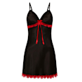 Miniatyrbillede 1 af 3: Dame Mode V-hals Sexet Blonde Natkjole Pyjamas Hjemmetøj Sort black XL