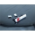 Miniatyrbillede 2 af 2: (Sølv)4 stk S Logo Line Emblem, 3D Logo Metal Sticker, Bil Eksteriør Emblem Skilt til A3 A4 A5 A6 A7 A8 Q2 Q3 Q4 Q5 Q7 S3 S4 S5 S6 S7 S8 RS