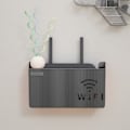 Miniatyrbillede 4 af 5: Trådløs Wifi Router Hylde Opbevaringsboks Væghængt ABS Organizer Hvid