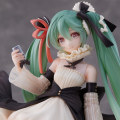 Miniatyrbild 4 av 5: Vocaloid Hatsune Miku Actionfigur Samling 21cm Anime Kawai vit one size vit one size