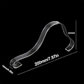 Miniatyrbild 2 av 5: 4 st Akryl Clear Shoe Display Rack Skostöd, Sandal Shoes Display Stand Inserts Hållare