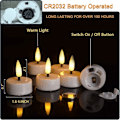 Miniatyrbillede 4 af 5: 12 stk. LED-varmeljus, flammefri lys, der flimrer med timer til julefest, festivaldekoration