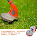 Pikkukuva 4 / 5: 4-pack strängtrimmerlinjespole för Flymo FLY021 buskröjare linjespole ersättningsspole för flymo strängtrimmer 36ft/1,5 mm