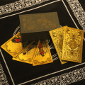 Miniatyrbillede 1 af 5: Luksuriøs guldfolie Tarot Oracle Card Divination Fate høj kvalitet Gold one size