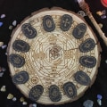 Miniatyrbillede 5 af 5: Træ Runer Sten Sæt Hexe Rune Sæt 14 ST Graveret Rune Symbol Sort one size
