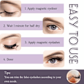 Miniatyrbild 4 av 5: Magnetiska ögonfransar med eyeliner-set - Återanvändbara lösögonfransar