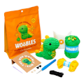 Miniatyrbillede 1 af 3: Woobles Startpakke til Hækling i Simple Pea Garn, som Set på Shark Tank Pingvin dinosaur