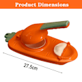 Miniatyrbild 2 av 5: 2 i 1 dumplingsmaskin, nytt verktyg för att tillverka dumpling i köket, orange