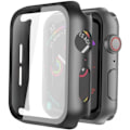 Miniatyrbillede 1 af 5: 2-PACK Apple Watch 44mm Stødabsorberende Skal 9H Hærdet Glas 2in1 Sort 44mm
