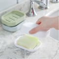 Miniatyrbilde 3 av 5: CDQ 2 stk såpekopp, såpeholder, plastavløpsskåler, hold såpe tørr, for baderom (grå-blå & kaki) farge 1