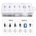 Miniatyrbillede 3 af 7: Auto Fastener Clip Blandet Bilkarosseri Push Retainer Pin Rivet Kofanger Dørbeklædning Panel Fastener Kit Bil Clips Box eller Pose emballage C 50Pcs with Tool