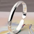 Pikkukuva 3 / 5: 999 Sterling Silver Mode Kvinna Manschett Armband Polering Retro Kedja Bangle zdq