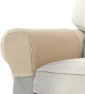 Fåtölj Armstödsskydd Stretch Soffa Armstödsskydd Armstödsöverdrag för Stolar (FMY) Beige