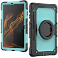 Miniatyrbillede 2 af 5: För Samsung  Tab S7 Plus T970 / T975 (2020) / Tab S7 Fe (2021) Anti-drop Tablet Case Hårt PC + Case med bör Black    Baby Blue PC none