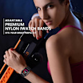 Miniatyrbild 7 av 7: Apple Watch 42/44/45/49mm Justerbart & Elastiskt Nylon Loop Armband Black Svart