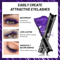 Miniatyrbillede 2 af 5: CDQ Farverig mascara, vandtæt langvarig tyk mascara (lilla)