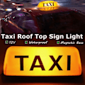 Pikkukuva 5 / 5: Taksiskylt Cab Tak Topper Bil 12V LED-ljus Vattentät Gul One Size