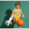 Miniatyrbilde 5 av 5: LeBron James nr. 23 Baskettrøye Set Lakers Uniform for tenåringer - Perfekt L (140-150CM) L (140-150CM)