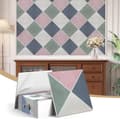 12-pakning Selvklebende Akustikkpaneler – 3D Retro Mursteinsdesign, Veggdekor Lyddempende Paneler, 30×30cm_TF_TF #C