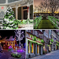Miniatyrbillede 4 af 5: 10M 100 LED Feelysslyng Grøn 8 Lystilstande Fest Have Indendørs Udendørs Dekoration Julelys 10 m