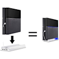 Miniatyrbilde 3 av 5: Spillkonsoll Dock Vertikal Stativ HVIT white