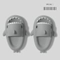 Miniatyrbillede 1 af 5: tofflor haj shark tofflor shark slides barntofflor grå 200 (insida 20cm) 200 (insida 20cm)