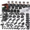 Miniatyrbillede 1 af 3: 6 stk. Swat Politi Salon Byggeklodser Med Våben, Skudsikre Veste, Politihund Udstyr, Minifigurer, Børns Samle Legetøj