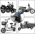 Miniatyrbillede 5 af 5: Scooter Benovertræk, Vindtæt Varm Polyesterforet Tæppe Til El-scootere, Motorcykler Og Kørestole, Vinter, Sort