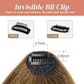 Miniatyrbilde 4 av 5: Clip In Bangs 100% ekte menneskehår Bangs Clip In Hår