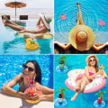 Pikkukuva 4 / 5: 12-pack uppblåsbar dryckeshållare, flytande dryckeshållare för pool, uppblåsbara flamingokoppunderlägg för poolfest