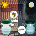 Miniatyrbilde 5 av 5: Flue-, vepse- og myggfelle; Bug Catcher, veps; Solcelledrevet med LED-lys - Sett med 4 CDQ