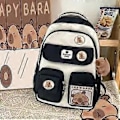 Miniatyrbilde 1 av 5: Skolesekk Brun 2024 Capybara Ridge Stor Ryggsekk For Gutter Og Jenter, Merkekort Black Backpack