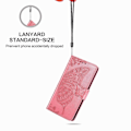 Miniatyrbild 4 av 5: Kompatibelt med iPhone 11 Fodral Flip Cover Präglad Fjäril Mjukt TPU Stötsäkert Skal Slim - Rosa null none
