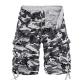 Miniatyrbilde 1 av 3: Herreshorts Multi Pocket Cargo Bukser Løs Casual Grå S zdq