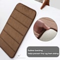 Miniatyrbild 3 av 5: Badrumsmatta i memory foam, halkfri, absorberande, supermysig, sammetslen, supervattenabsorberande, tjock, brun Brow Brow Brown 17 X 24 inches