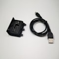 Miniatyrbild 4 av 5: 2400mAh uppladdningsbart backup-batteripaket med USB-kabel för XBO Black onesize