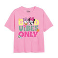 Pikkukuva 1 / 3: Disney Girls Good Vibes Only Minnie Mouse T-paita 3-4 vuotta Vaaleanpunainen 3-4 vuotta