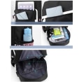 Pikkukuva 4 / 4: stitch reppu lapsille reput reppu USB-liitännällä 1 kpl musta 2 svart 2
