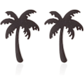 Miniatyrbillede 1 af 4: Heyone rustfrit stål Tiny Beach Palm Tree Stud øreringe sommerferie smykker