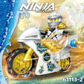 Pikkukuva 3 / 5: 8 kpl Ninja-moottoripyöräsarja Minifigures Ninja Mini Figures Blocks Toys